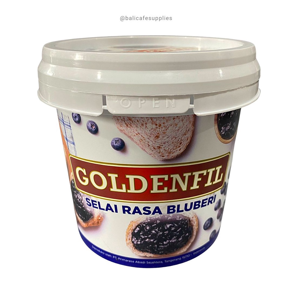 

Goldenfil Selai Rasa Blueberry 1 kg - selai isian roti & kue blueberry