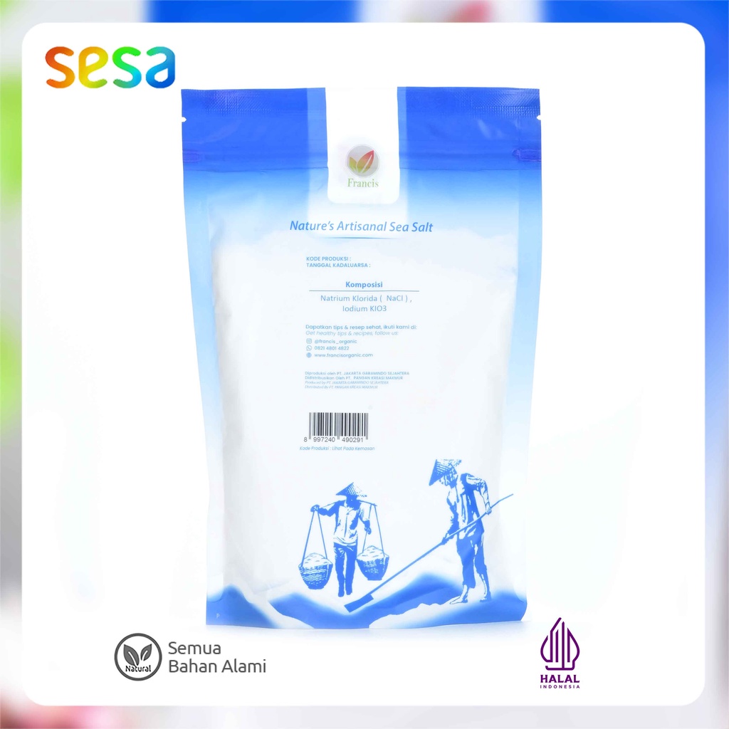 

GFD FRANCIS Artisanal Sea Salt gr - Garam Laut