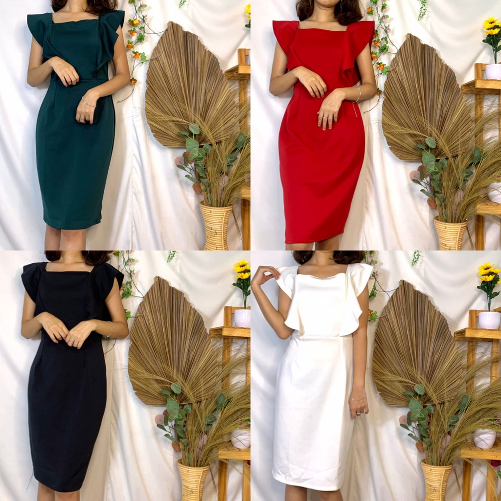 DRESS HYUNA SCUBA/KOREAN DRESS/DRESS WANITA/DRESS