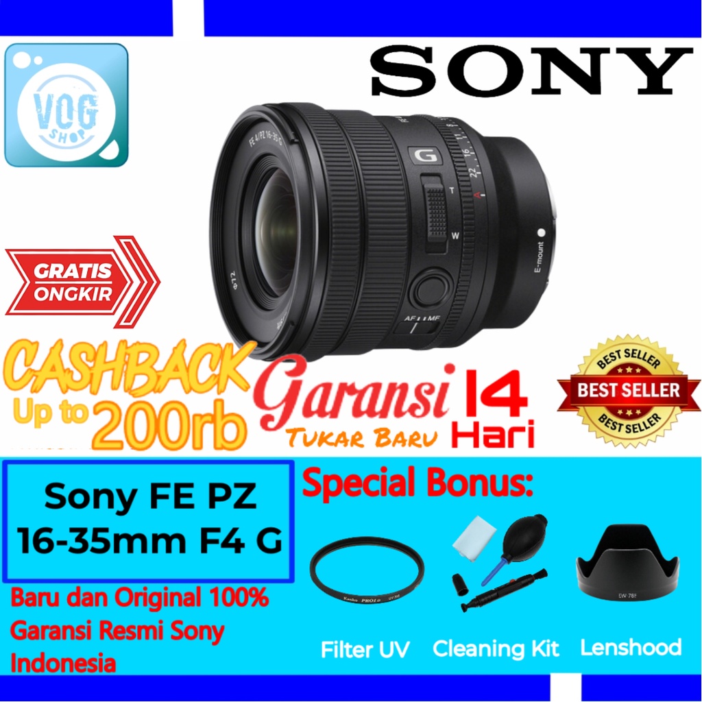 Lensa Sony FE PZ 16-35mm F4 G - Sony FE PZ 16-35mm G