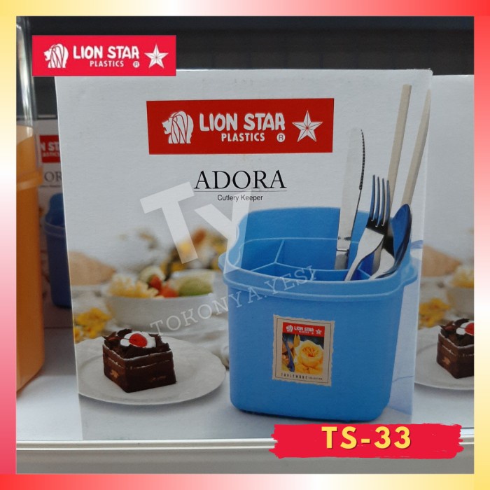 Tempat Sendok Tempat Sendok Garpu Tertutup Lion Star Adora Cutlery Keeper. Ts-33