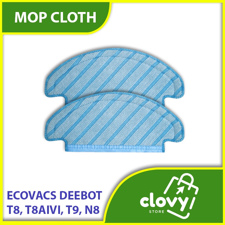 Ecovacs Deebot Ozmo T8, T8AIVI, N8, N8PRO, N10, T9AIVI Mop Cloth Kain Pel