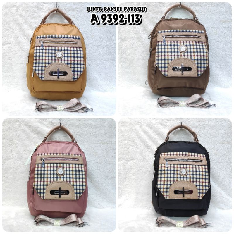 TAS JUNFA RANSEL MULTIFUNGSI 9293-113  TAS KERJA TAS SEKOLAH TAS WANITA