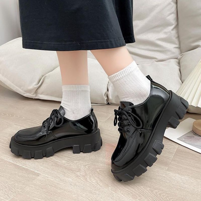 22004 Sepatu Docmart hitam wanita import sepatu oxford murah