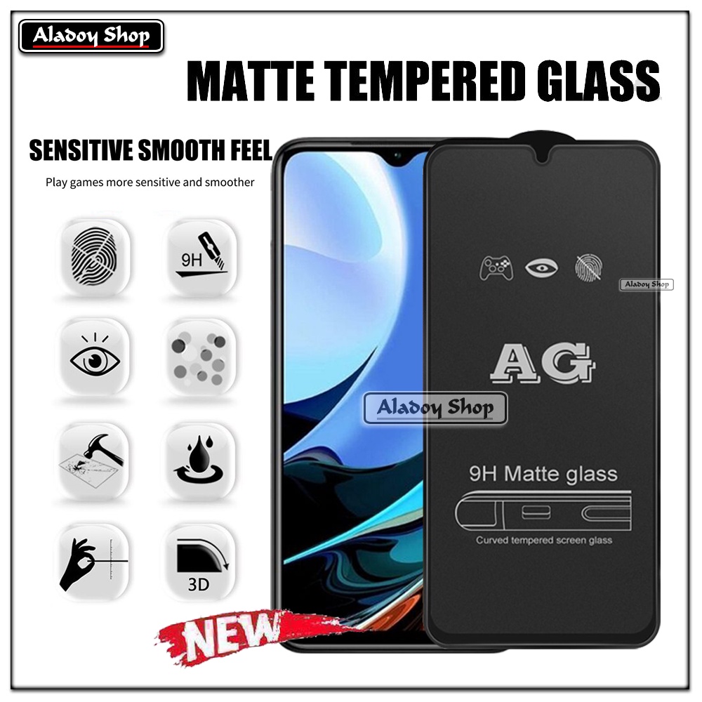 Xiaomi Redmi 9T PAKET 2IN1 Tempered Glass Matte Anti Glare Full Layar dan Tempered Glass Kamera