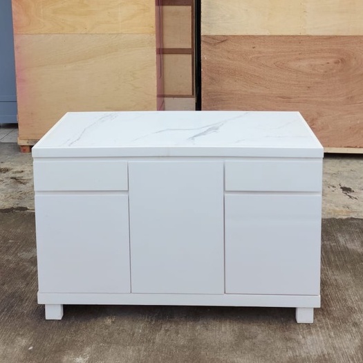 Kitchen Set Granit Bawah / Meja Kompor 3 Pintu / Meja Dapur / Rak Piring