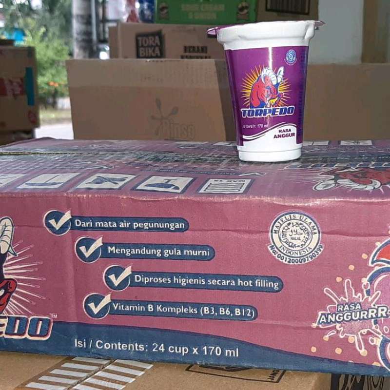 Torpedo Rasa Aneka Buah Minuman Energi Per Cup - Minuman Cup