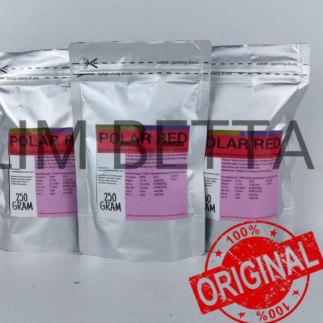 Artemia Polar Red 250gr / Artemia Polar Red Shell Free