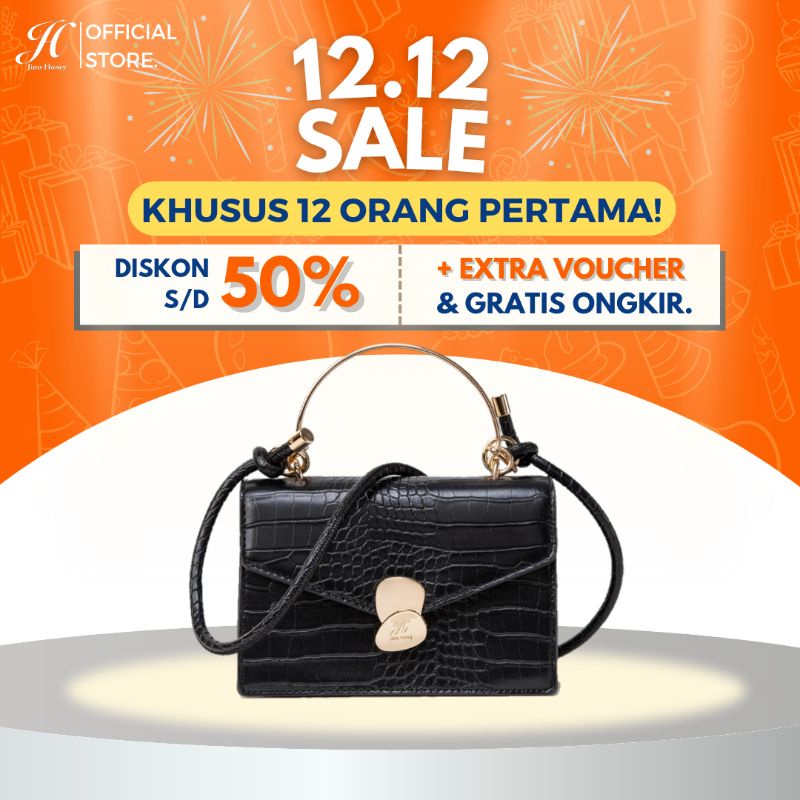 TAS SELEMPANG SLING SHOULDER BAG WANITA MOTIF CROCODILE MARIE BAG ORIGINAL MURAH TERBARU 2023
