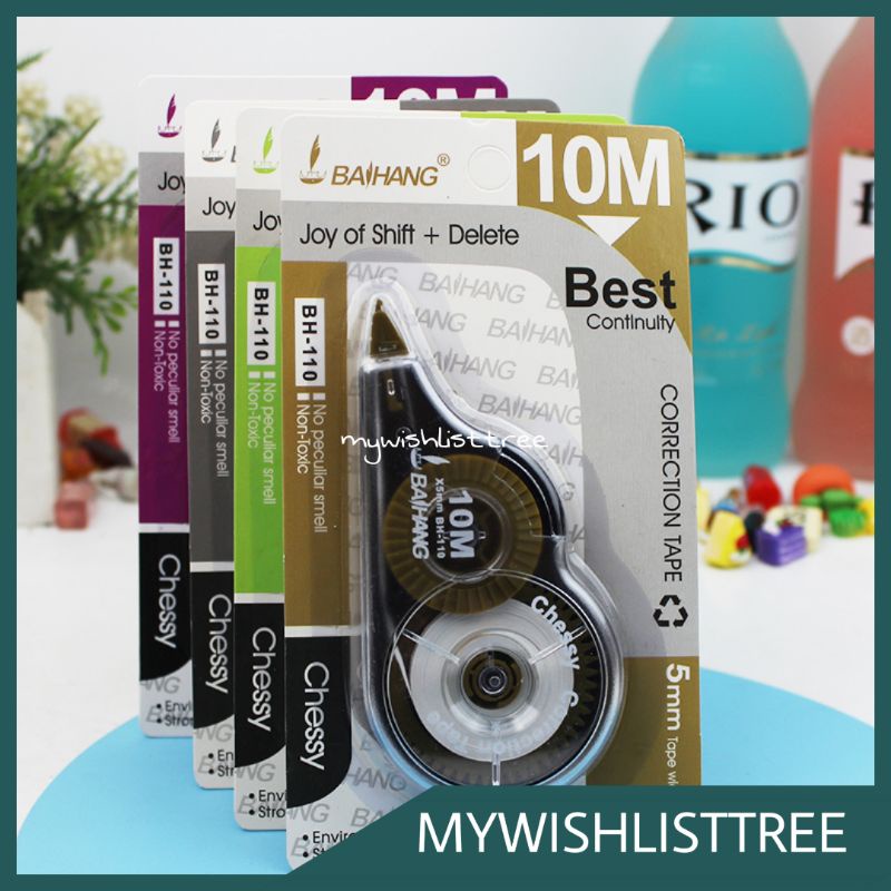 

TIPEX ROLL 10M CORRECTION TAPE BH-110 | TIP-EX KERTAS 10M | CORRECTION TAPE ROLL TIPEX | TIPEK SEKOLAH AKSESORIS SEKOLAH