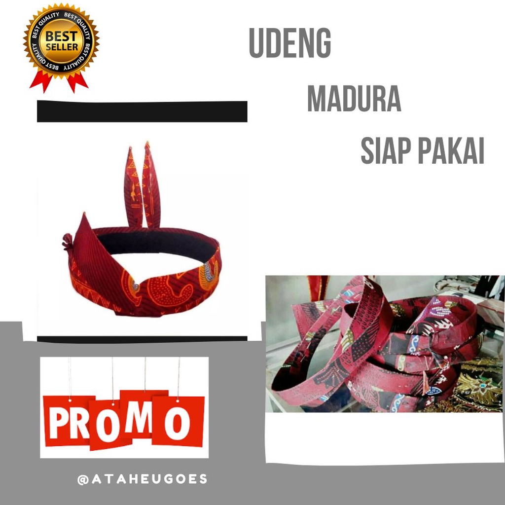 ❄️ READY STOK ❄️ IKAT KEPALA || IKAT KEPALA KHAS MADURA || udeng instan ikat langsung adat asli suda