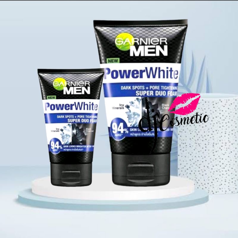 Garnier Men Power White Dark Spots + Pore Tightening Super Duo Foam 50ml | 100ml | Face Wash