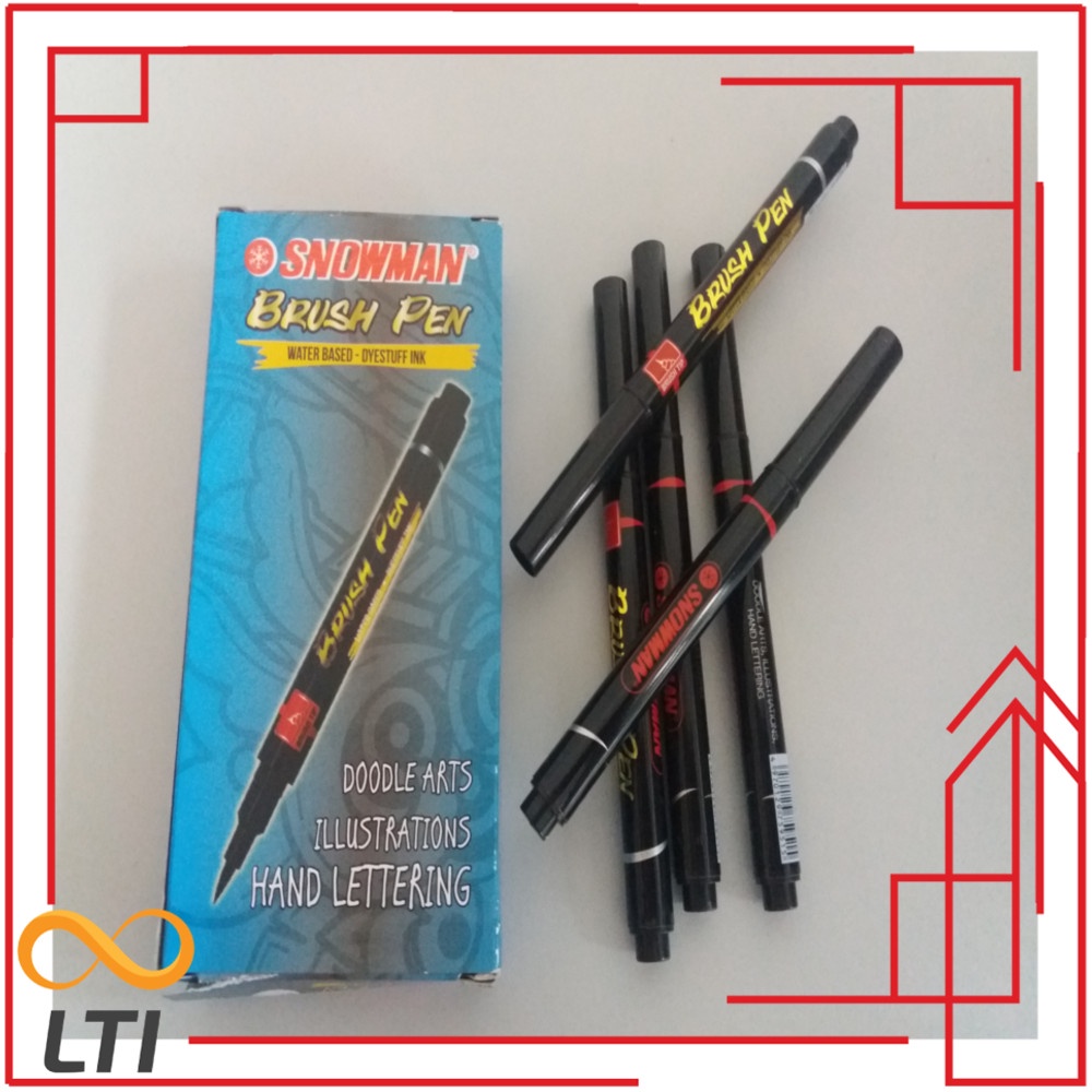 

Brushpen Snowman Black Per Lusin Snowman Brush Pen Black / LSN - HEMAT