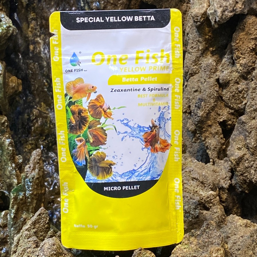 PELLET PAKAN IKAN BETTA/CUPANG YELLOW PRIME ONE FISH