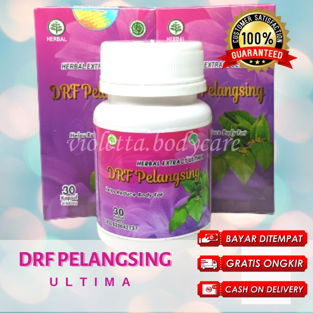 Pelangsing DRF Ultima Terbaru 30 Kapsul Diet Herbal Izin BPOM Original Jamu Penurun Berat Badan Pena