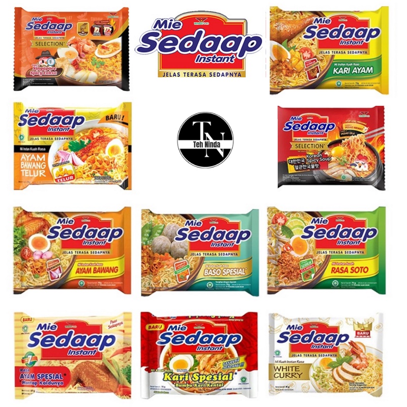 

Mie SEDAAP KUAH Mie Instan All Variant Kuah Soto / Kari / Spicy / Baso / Ayam Bawang