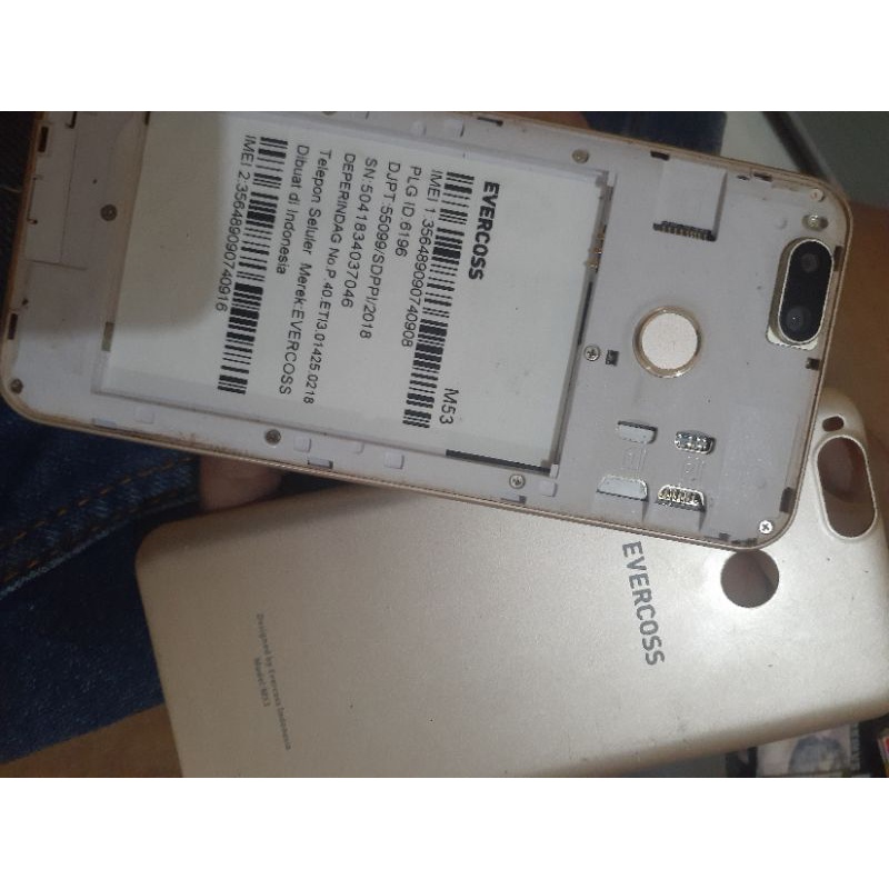 evercoss m53 nyala normal