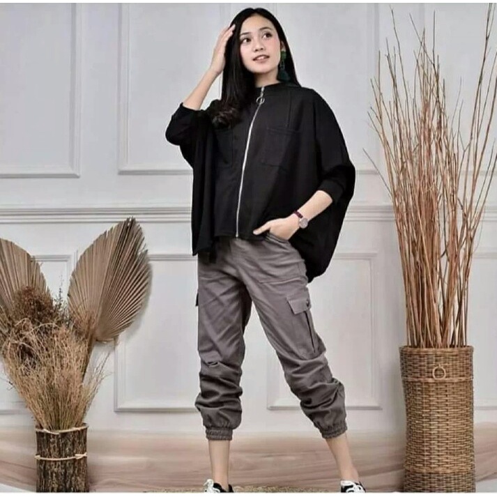 JOGGER CARGO WANITA / JOGGER PANTS WANITA CARGO // TONNI DJAYA