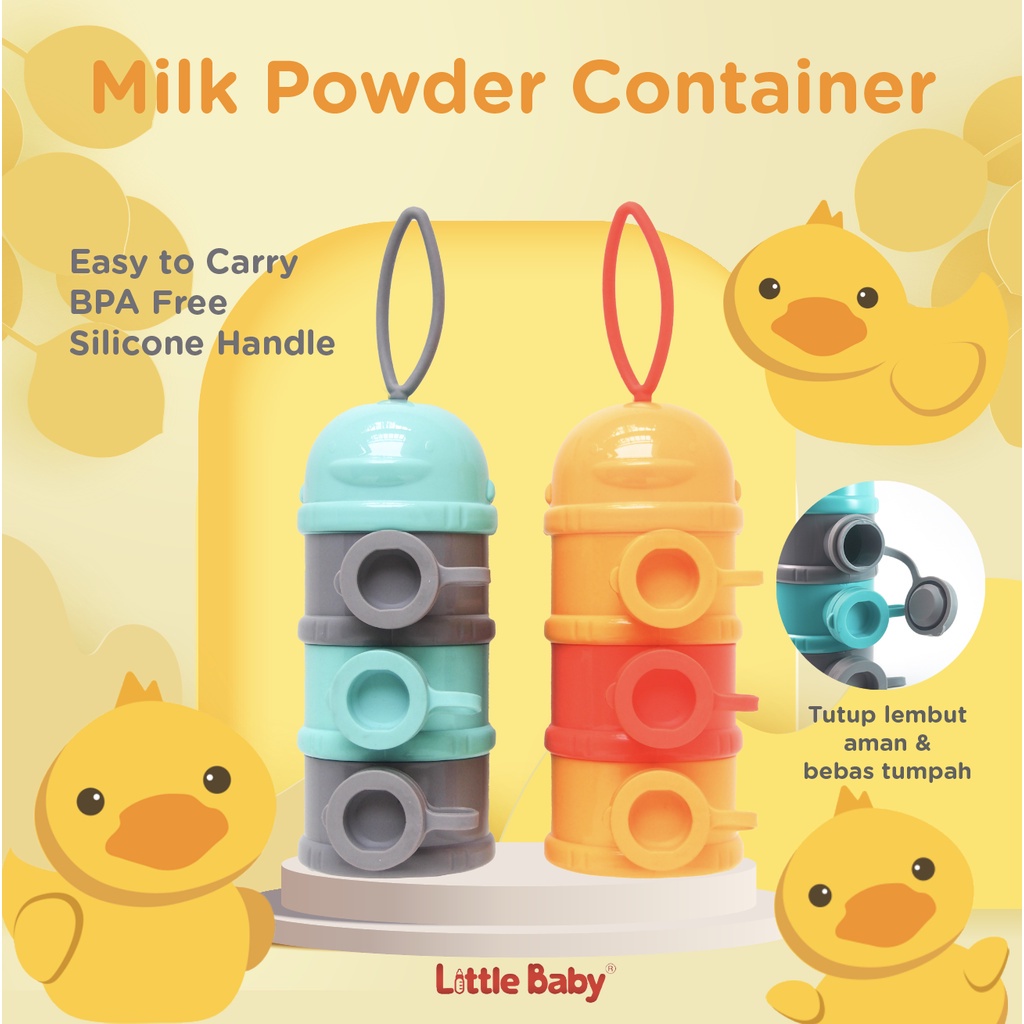 Little Baby Milk Powder Container Tempat Susu Bubuk 3 Susun MPC1121