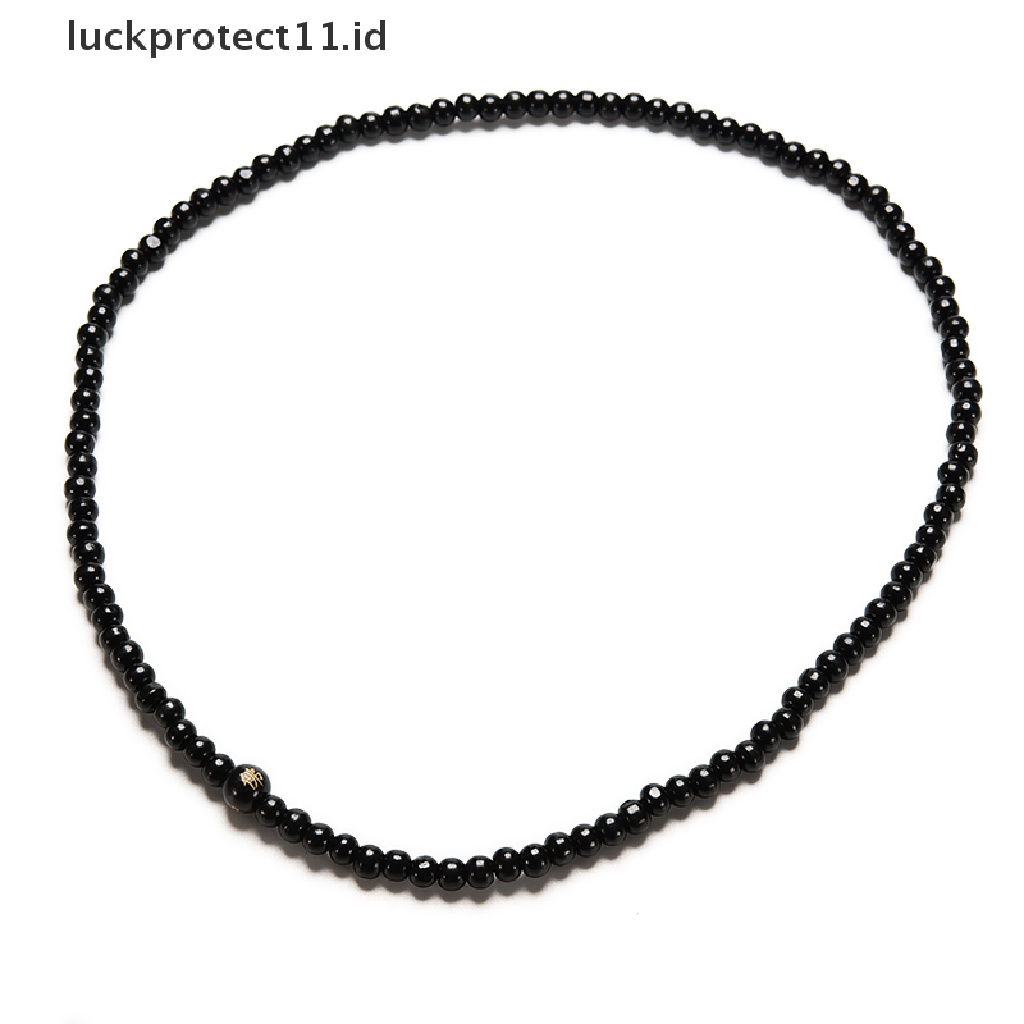 Gelang Kalung Meditasi Buddha 6 / 108 Manik-Manik Warna Hitam