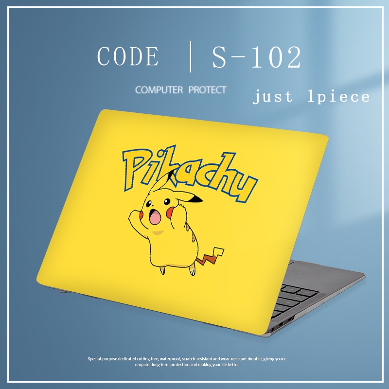 1pc Universal Menyesuaikan Stiker Laptop Universal Penutup Kulit Transparan Untuk Ukuran Apapun Huawei MagicBook X15 Cinnamoroll Laptop Case Film Universal Pelindung Film Sesame Transparan