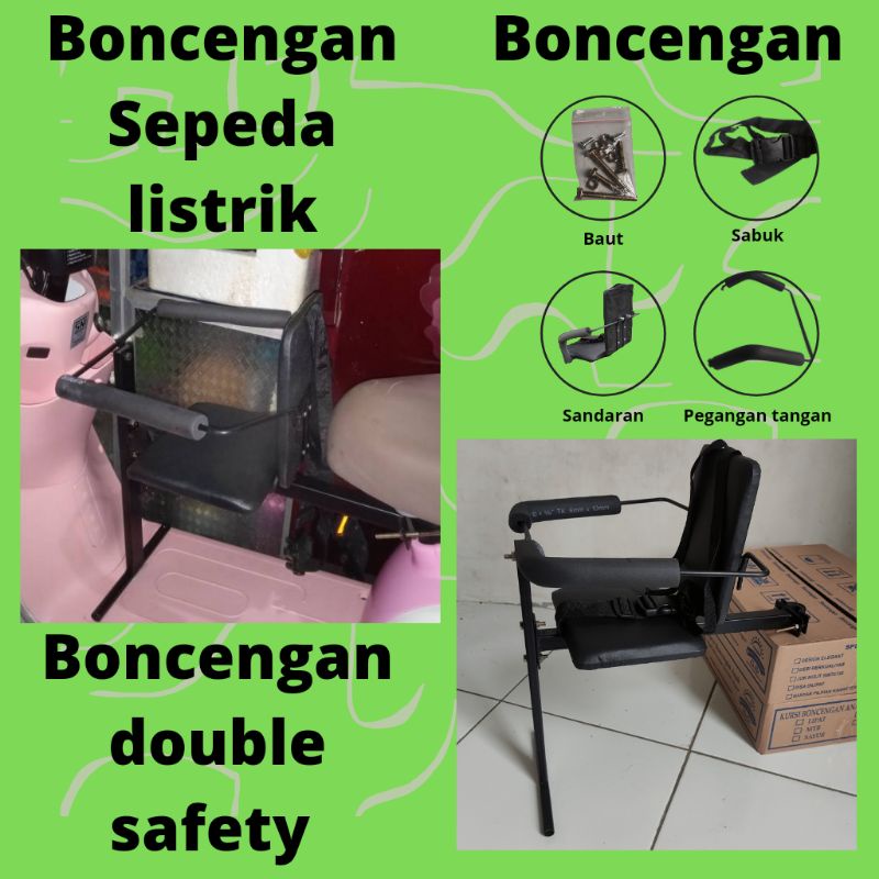 kursi boncengan anak sepeda listrik depan boncengan sepeda listrik dewasa untuk anak depan