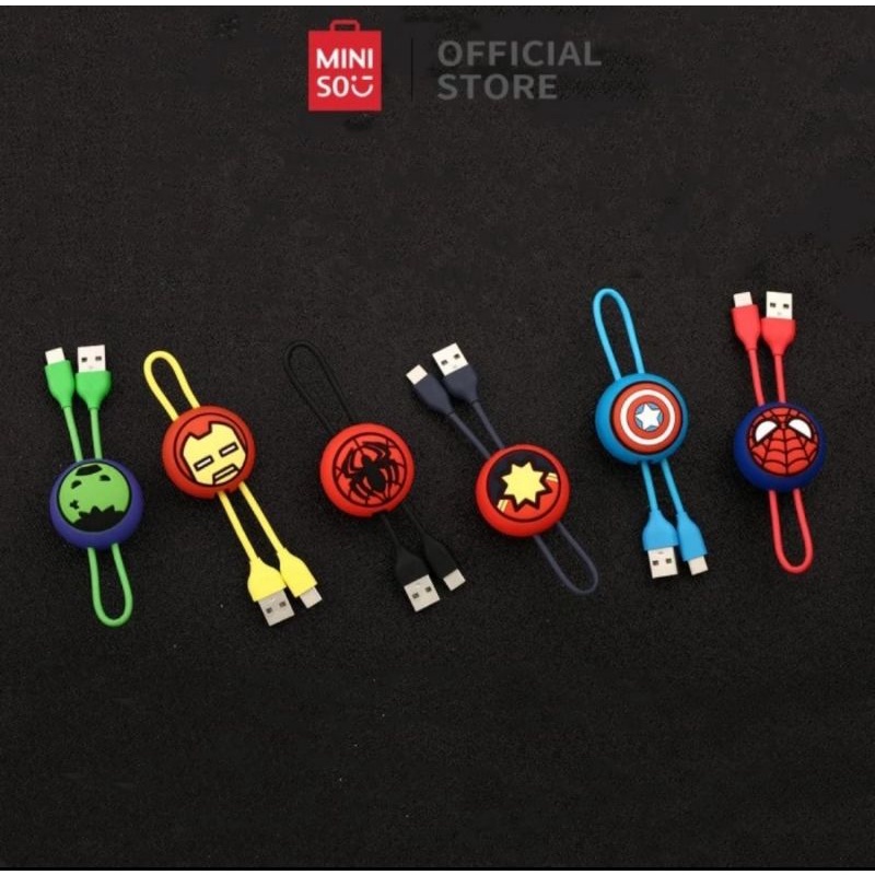 Kabel Data Type C Miniso x Marvel