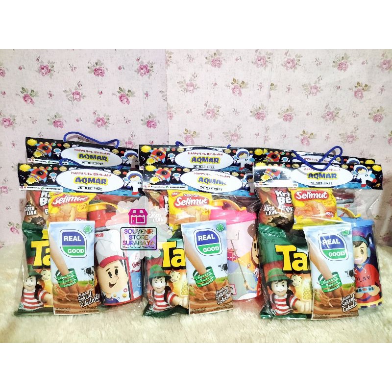 Tumblr Profesi || Paket Souvenir Snack Plus Tumblr 350ml || Parcel Ultah Anak