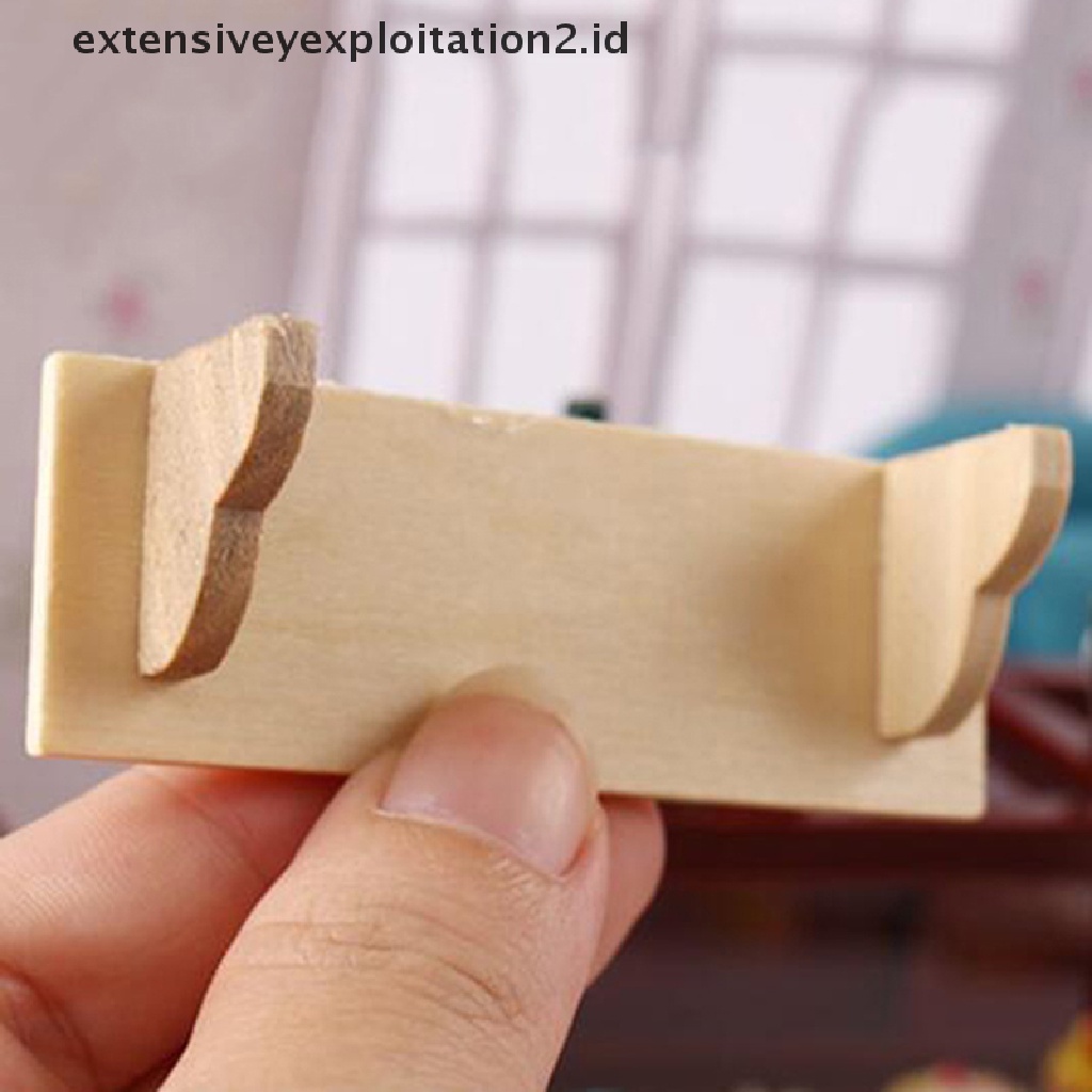 Mainan Miniatur Rak Dinding Bahan Kayu Untuk Aksesoris Rumah Boneka Skala 1: 12
