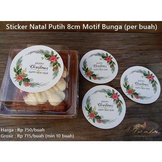 

NATL-164 : Sticker Natal Putih 8cm Motif Bunga (per buah)