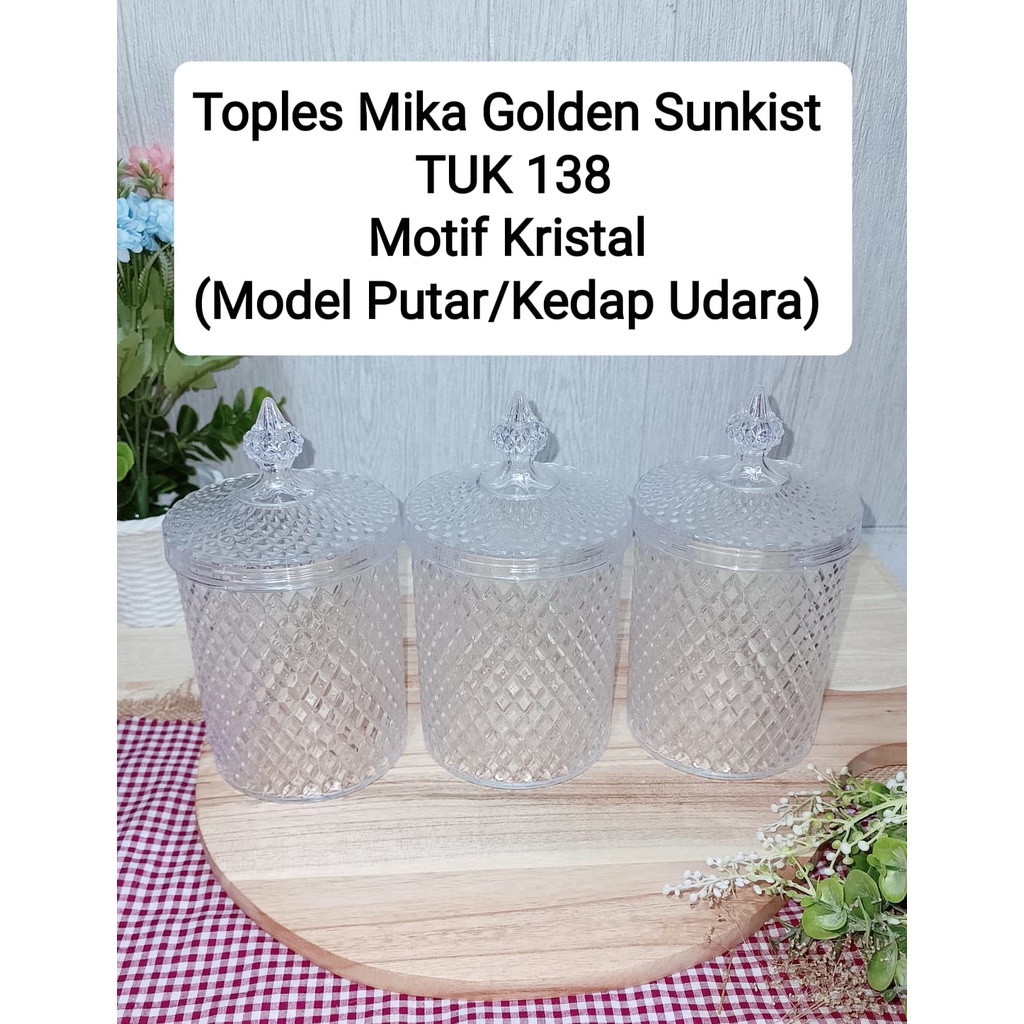 Jual Toples Mika Golden Sunkist Tuk 1138 Motif Kristal Model Putar Kedap Udara Shopee Indonesia 0605