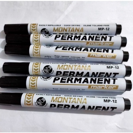 SPIDOL PERMANENT MONTANA HITAM