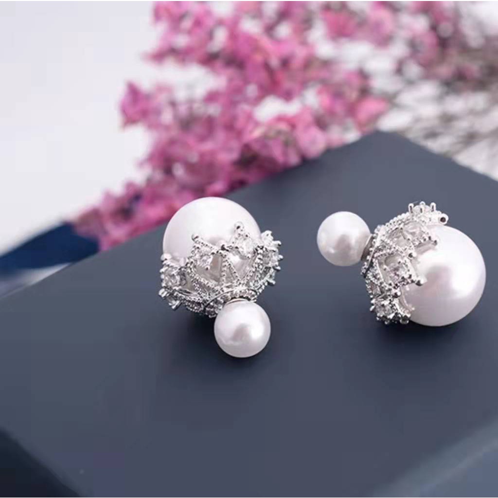 Anting Tusuk Model Mutiara Imitasi Untuk Wanita