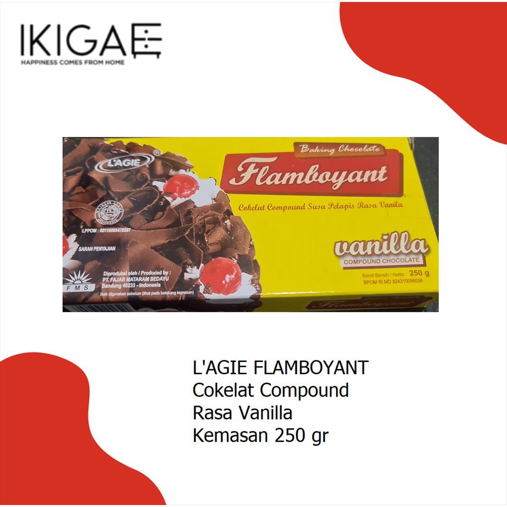L'AGIE FLAMBOYANT COKELAT COMPOUND ANEKA RASA KEMASAN 250 GR Box