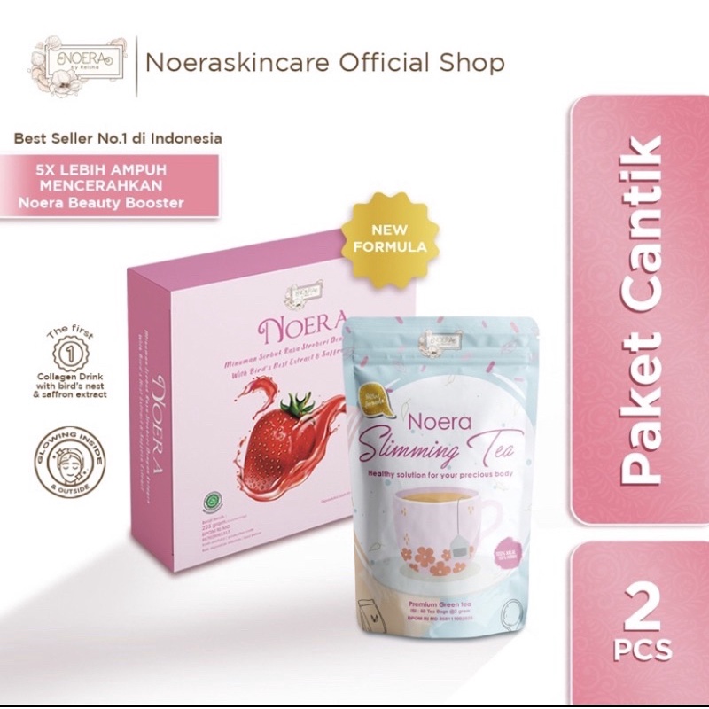 Noeraskincare/ Noera paket cantik/ noera slimming Tea Budle Noera collagen/ noera paket Cantik/ noer