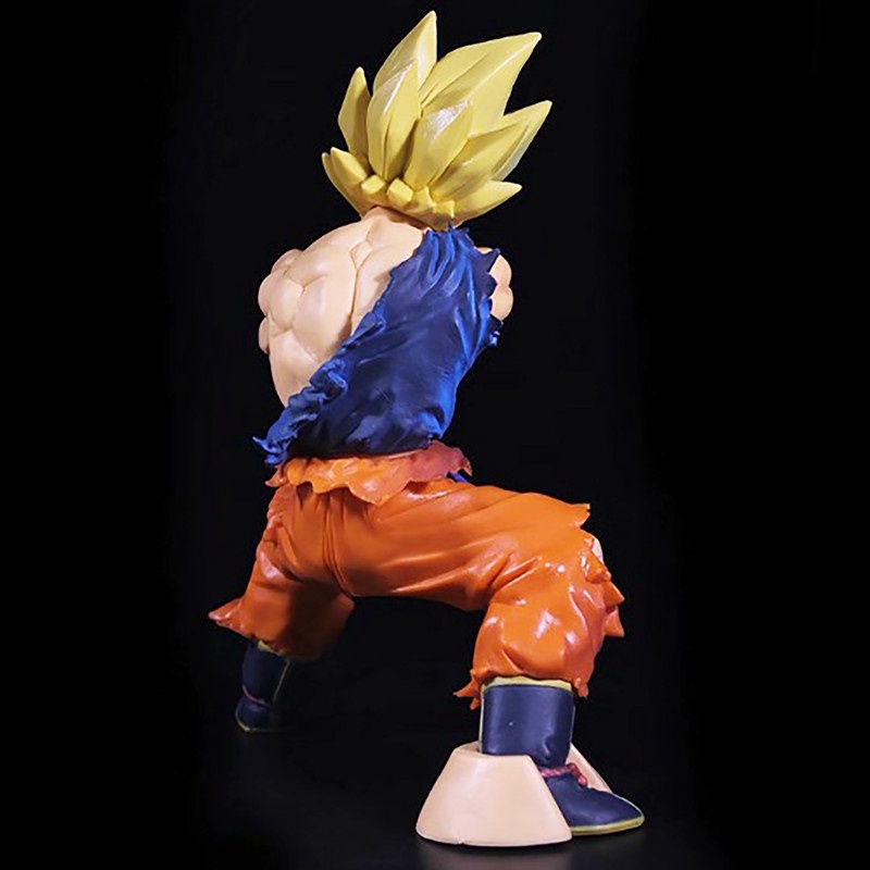 Mainan Action Figure Model Anime Dragon Ball Battle Damage Shockwave Goku Manga Bahan PVC