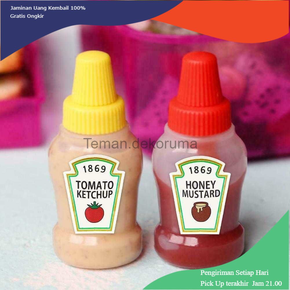 TD - PR HouseGood Botol Saos Mini Tomato Ketchip Sauce Bottle 25ml 2PCS - HG25