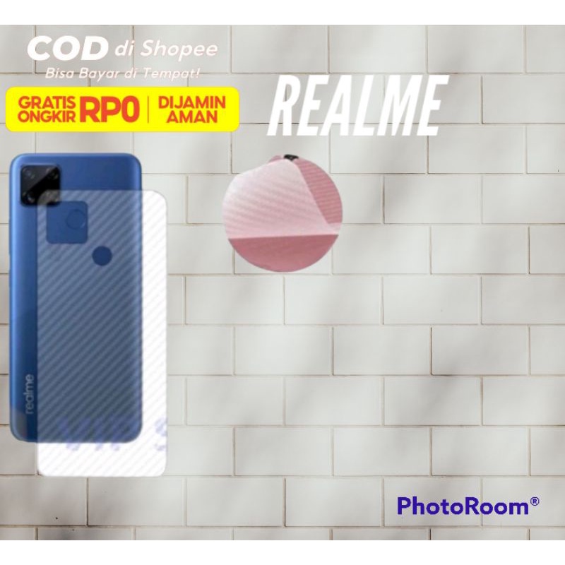 SEKIN/CARBON JAMUR REALME AL TYPE C21/21Y/C20/C11/C12/C15/C25 PENGAMN JAMUR BELAKANG HP