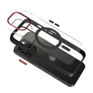 Hard Myroots Case Magsafe Black Clear For Samsung S22 Ultra S22 Plus S22