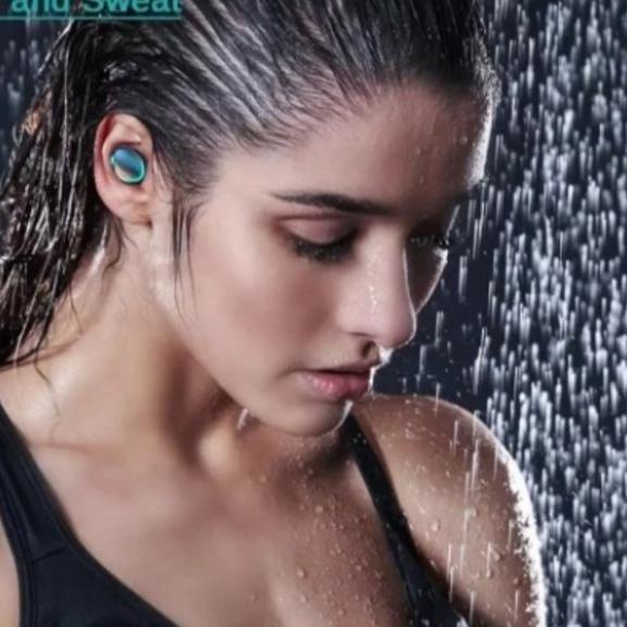 Headset Earphone Bluetooth TWS F9/F10 9d 5.9 LED Display SMART TOUCH - Tws F9 -F10