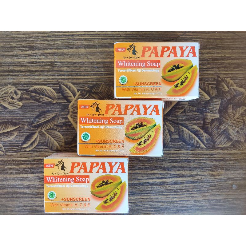 Sabun PAPAYA whitening sabun RDL PAPAYA BPOM 135gr