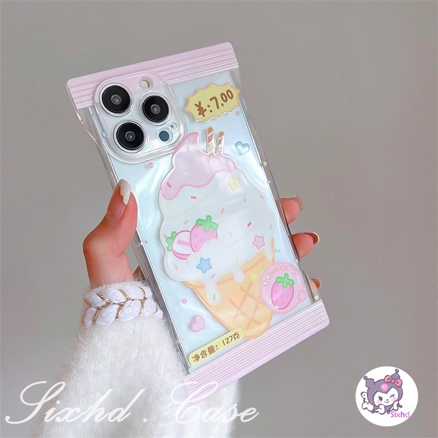 Redmi 12C 10C 10A 10 Redmi Note 12 11 11s 10s 10 9 8Pro Redmi 9T 9C 9A 9 Xiaomi 12 Lite 11Lite 12T 11T 10T Poco M3 X4Pro Cute Strawberry Ice Cream Case Potato Chips Phone Case Soft Cover