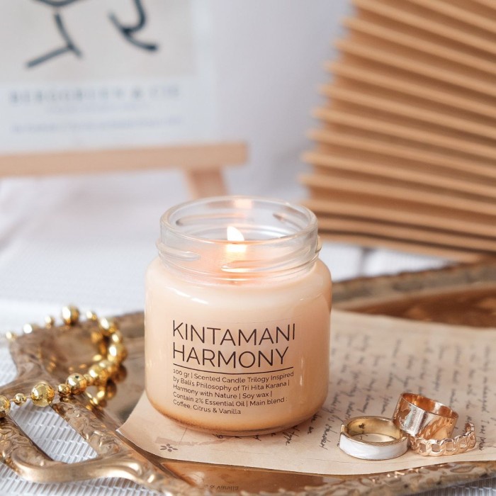 Aromaterapi "Kintamani Harmony" Coffee Blend Scented Candle Lilin Aromaterapi