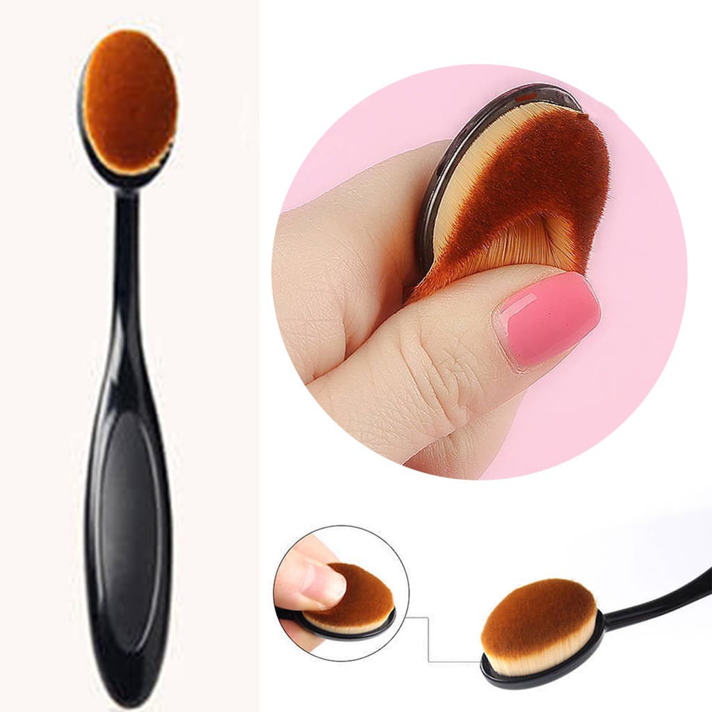 ~ PIYOSHI08 ~ Kuas Make Up Foundation Brush Oval Aksesoris Kecantikan AF116