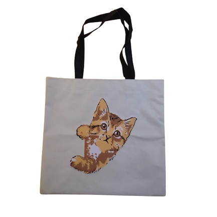 TOTEBAG GAMBAR LUCU KEKINIAN / TOTEBAG KANVAS