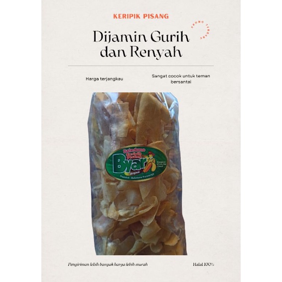 

Keripik pisang gurih asin