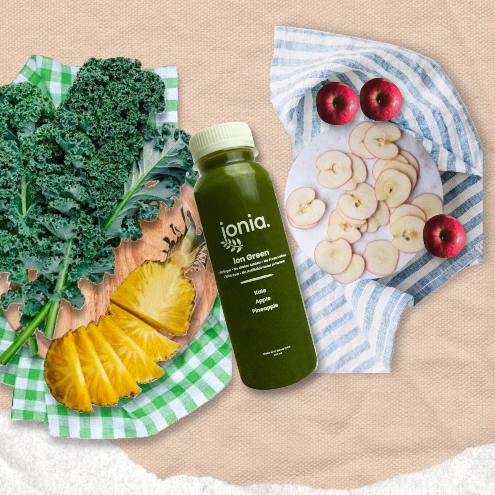 

Jus Detox Cold Pressed Juice Detoks Kale Apel Nanas Buah Sayur Diet Sehat Cleanse Smoothies 250ml