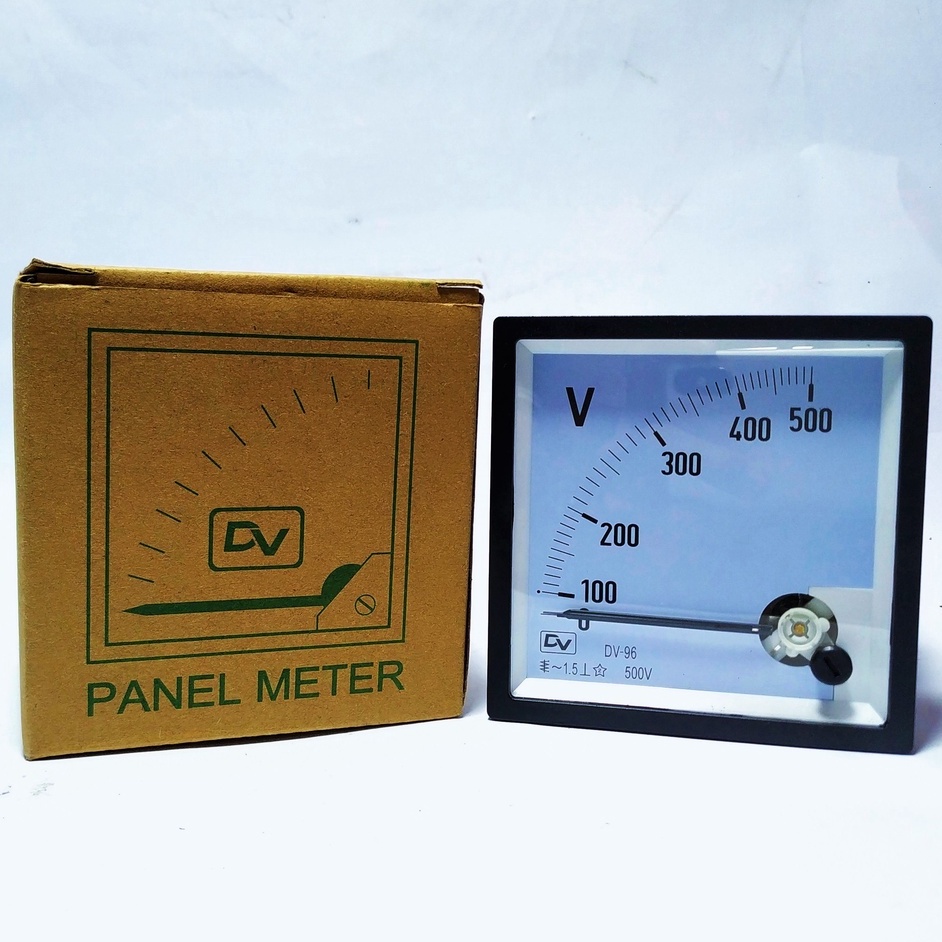 Jual Voltmeter AC 500V ukuran 9X9cm DV Volt Meter Analog Berkualitas