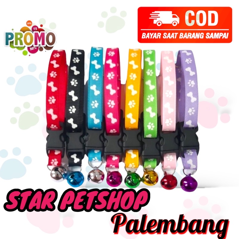 Kalung Kucing Motif Tulang Free Packing Bubble