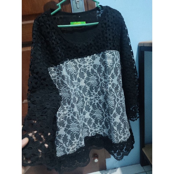 preloved blouse brukat atasan mewah premium